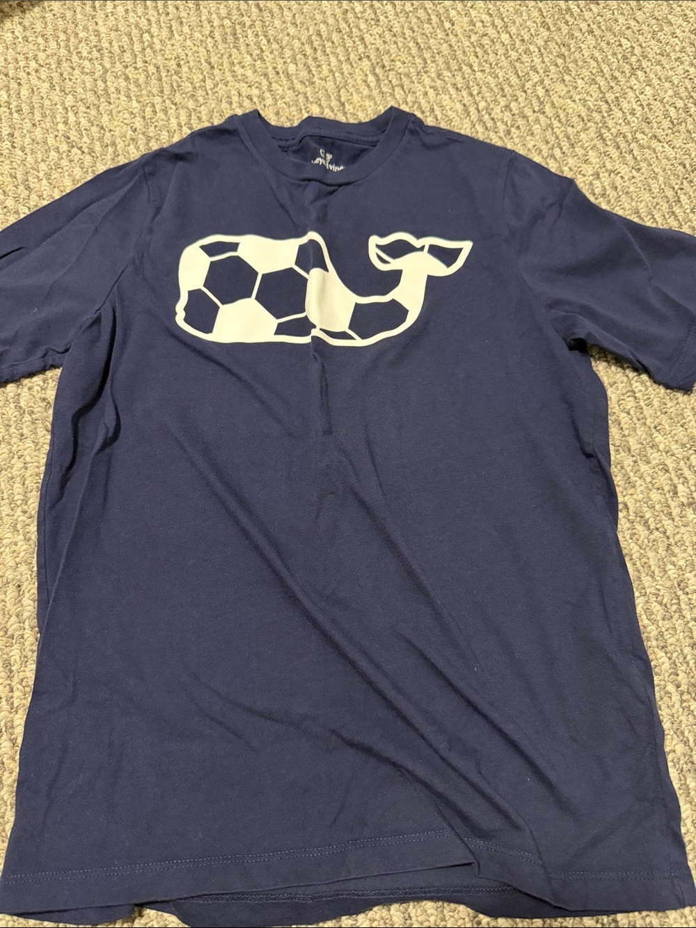 Vineyard Vines Navy Short-Sleeve Whale Soccer Graphic Tee